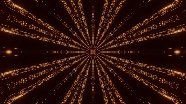 Een Kosmische Achtergrond Van Een Weergave Met Gouden Bruine Lichten — Stockfoto
