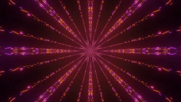 Boyutlu Pembe Turuncu Işıkların Kozmik Arkaplanı Dijital Duvar Kağıdı Için — Stok fotoğraf