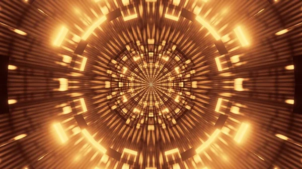 Ілюстрація Футуристичного Фону Абстрактними Неоновими Помаранчевими Вогнями Відмінно Підходить Науково — стокове фото
