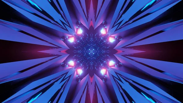 Ein Kosmischer Hintergrund Einer Wiedergabe Von Blau Lila Rosa Lichtern — Stockfoto