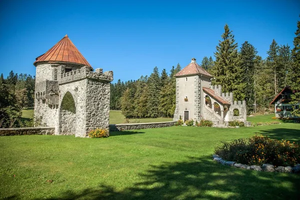 Belo Castelo Masun Karst Eslovénia — Fotografia de Stock