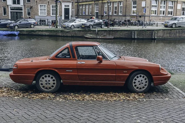 Amesterdão Países Baixos Outubro 2019 Alfa Romeo Spider Rua — Fotografia de Stock