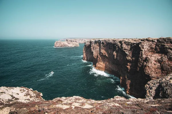 Vista Aerea Delle Scogliere Del Mare — Foto Stock