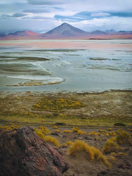Una Vista Increíble Del Departamento Potosí Laguna Blanca Bolivia Día —  Fotos de Stock