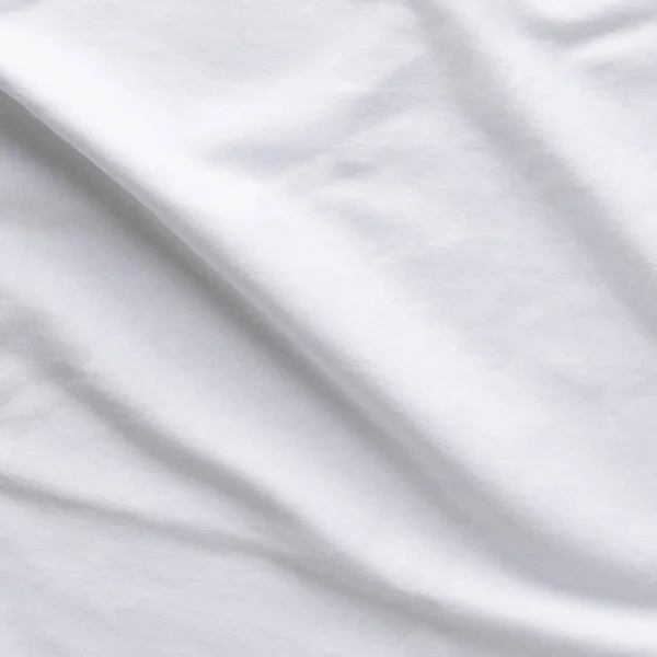 Fehér Szövet Hullámok Háttér Textúra Közelről Egy Textil Háttér — Stock Fotó