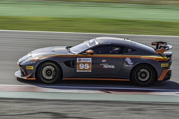 Barcelona Spagna Agosto 2019 Aston Martin Vantage Circuit Barcelona Catalunya — Foto Stock