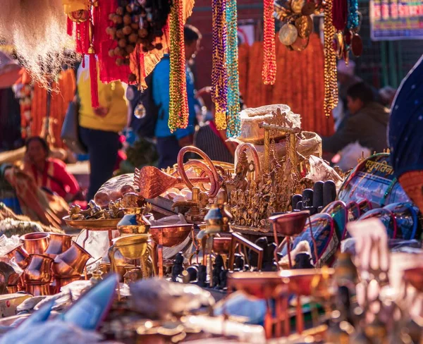 Lots Ornaments Antiquities Sale Market — Stock Photo, Image