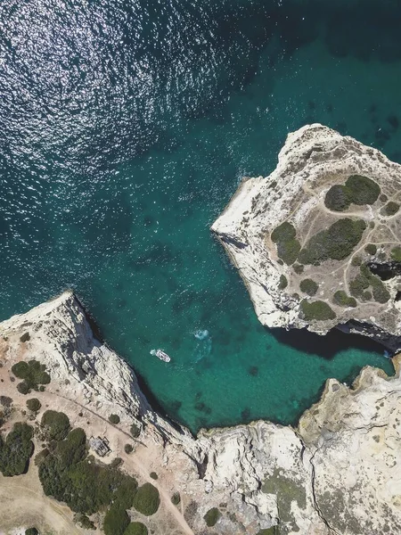 Het Uitzicht Vanuit Lucht Zee Kliffen — Stockfoto