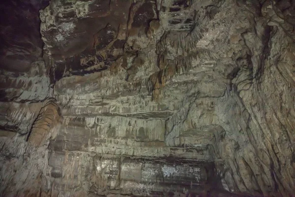 Muro Húmedo Cueva Krizna Eslovenia —  Fotos de Stock