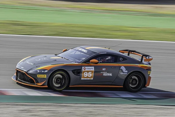 Barcelona Spagna Agosto 2019 Aston Martin Vantage Circuit Barcelona Catalunya — Foto Stock