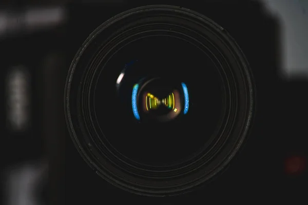 Una Messa Fuoco Selettiva Dell Obiettivo Della Fotocamera Sigma Art — Foto Stock