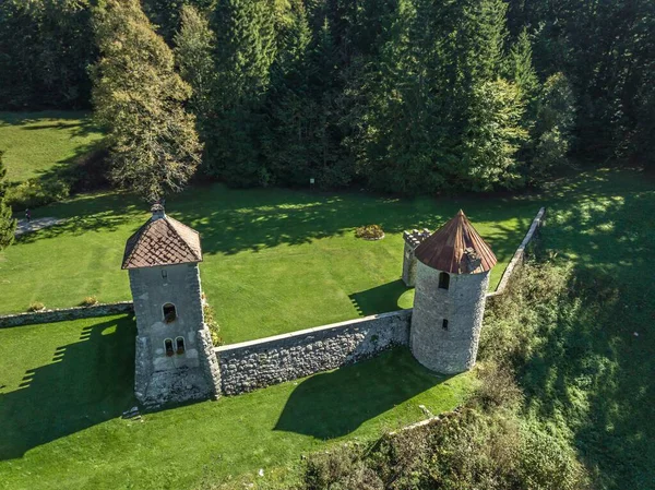 Ruínas Castelo Masun Karst Eslovénia — Fotografia de Stock