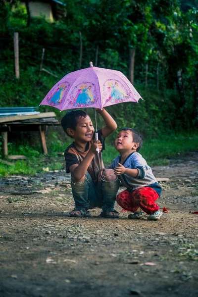 Imphal Manipur Indien Juli 2019 Junge Und Süße Kinder Spielen — Stockfoto
