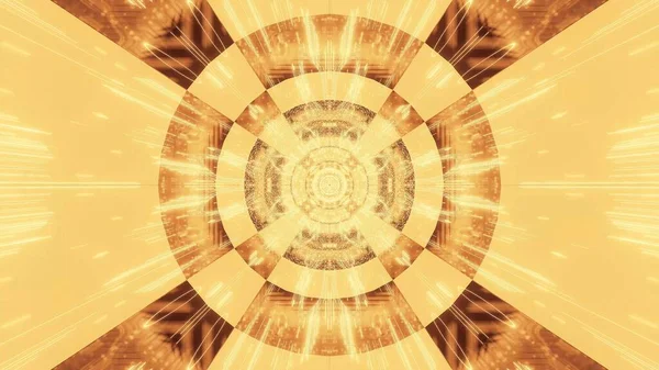 Графічна Ілюстрація Великого Кола Золотих Вогнів — стокове фото