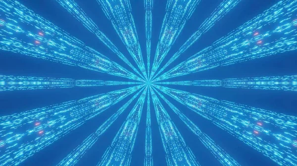 Cosmic Background Rendering Blue Lights Perfect Digital Wallpaper — Stock Photo, Image