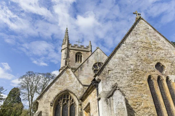 Parte Una Iglesia Piedra Pueblo Del Sur Inglaterra —  Fotos de Stock