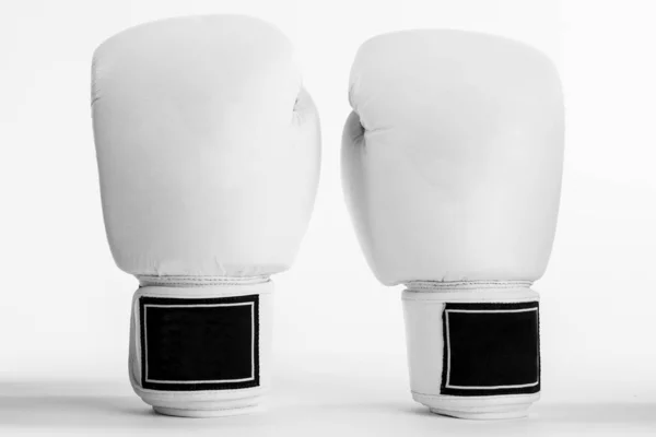 White Boxing Gloves Isolated White Background — Stock Photo, Image