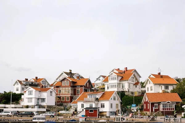 Piękne Domy Małej Miejscowości Mollsund — Zdjęcie stockowe