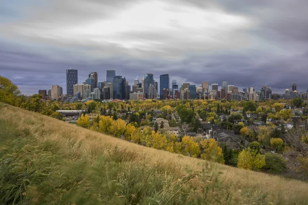 Κτίρια Του Κέντρου Της Calgary Στην Αλμπέρτα Καναδάς — Φωτογραφία Αρχείου