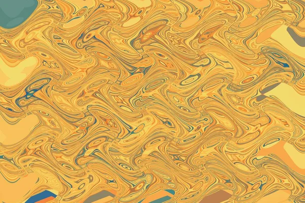 Иллюстрация Обоев Оранжево Желтыми Серыми Абстрактными Волнистыми Узорами — стоковое фото
