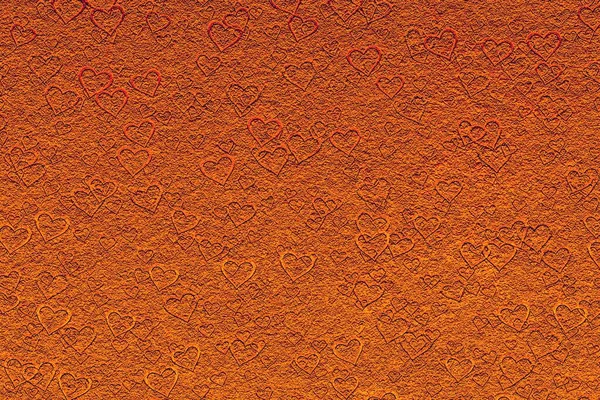 Zbliżenie Ujęcie Pomalowanej Jasnopomarańczowej Szorstkiej Powierzchni — Zdjęcie stockowe