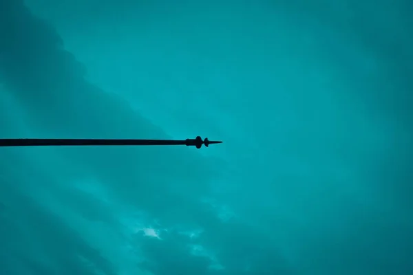 조각이 막대의 실루엣 — 스톡 사진