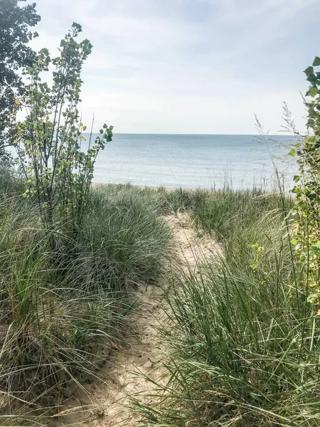 Pathway Vers Oval Beach Saugatuck Michigan — Photo