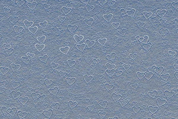 Nahaufnahme Einer Grauen Oberfläche Mit Herzmustern Perfekt Für Dekorative Tapeten — Stockfoto