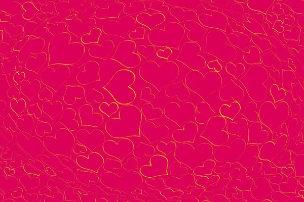 Nahaufnahme Einer Rosa Oberfläche Mit Herzmustern Perfekt Für Dekorative Tapeten — Stockfoto