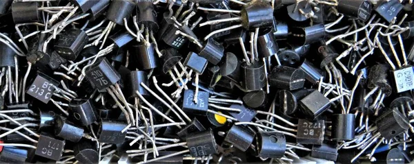 Una Toma Ángulo Alto Muchos Transistores —  Fotos de Stock