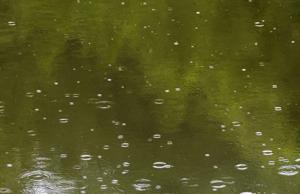 Közelkép Hullámokról Zöld Vízen — Stock Fotó