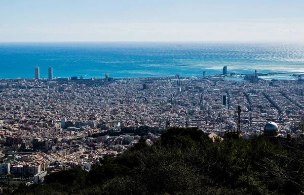 Spanya Nın Barselona Şehrinin Gündüz Manzarası — Stok fotoğraf