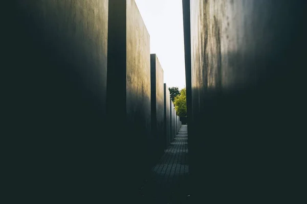 Het Beroemde Joodse Holocaust Monument Berlijn Duitsland — Stockfoto