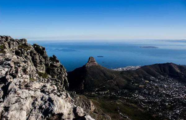 Una Vista Panoramica Del Table Mountain National Park Città Del — Foto Stock
