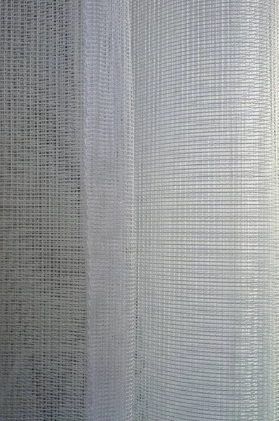 Plan Vertical Tissu Blanc Motifs Treillis — Photo