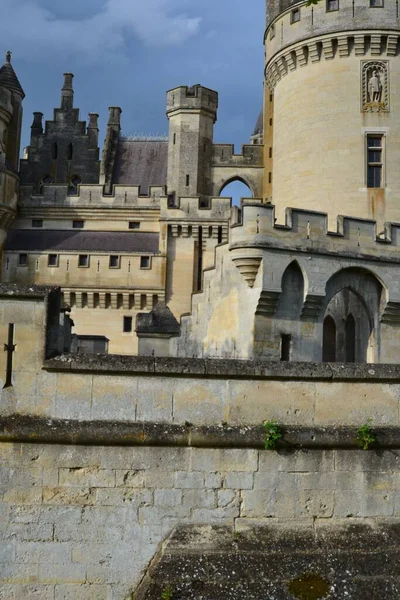 Piękne Zdjęcie Zamku Pierrefonds Pikardii Francja — Zdjęcie stockowe