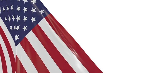Illustration Der Flagge Der Vereinigten Staaten Von Amerika — Stockfoto
