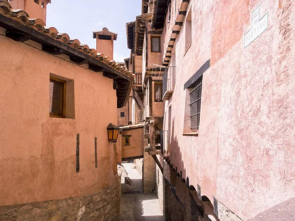 Edifícios Antigos Dia Ensolarado Teruel Espanha — Fotografia de Stock