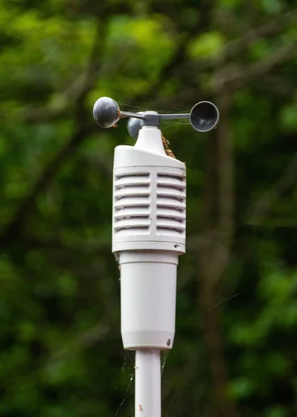 Vertikal Närbild Elektronisk Anemometer — Stockfoto