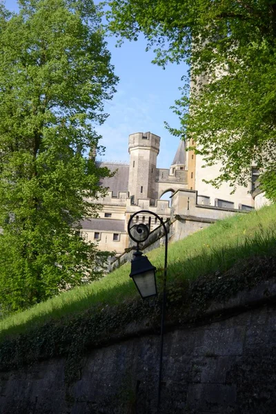 Lenyűgöző Táj Pierrefonds Castle Picardie Franciaország — Stock Fotó