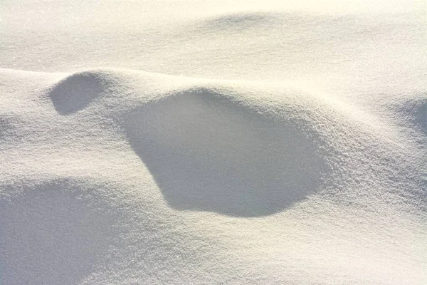 Närbild Snödyner Solig Vinterdag — Stockfoto