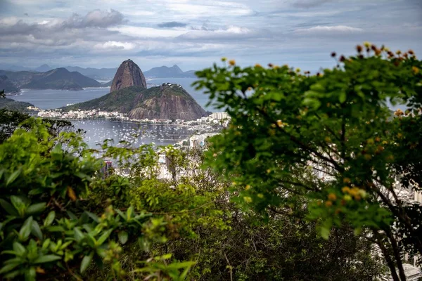 Spiaggia Sugarloaf Mountain Botafogo Rio Janeiro Brasile — Foto Stock