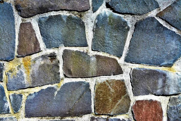 Egy Közeli Kép Egy Kőből Készült Falról — Stock Fotó