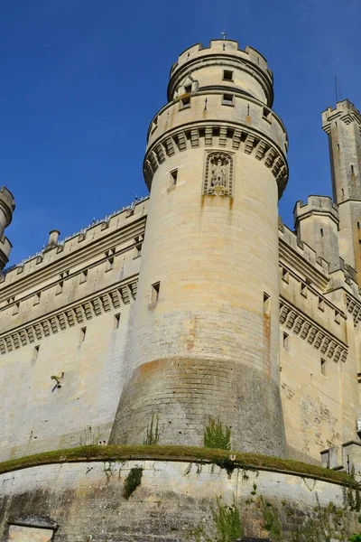 Een Betoverend Landschap Van Pierrefonds Castle Picardie Frankrijk — Stockfoto