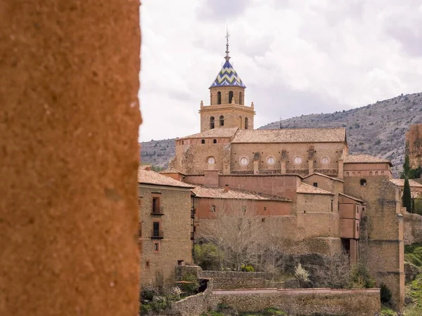 Une Prise Vue Sélective Taba Albarracn Espagne — Photo