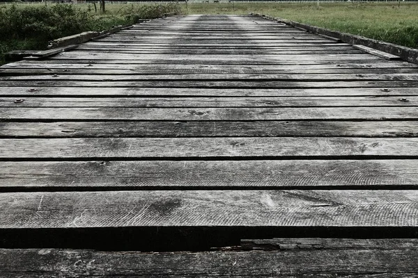 Sendero Madera Envejecida Naturaleza —  Fotos de Stock