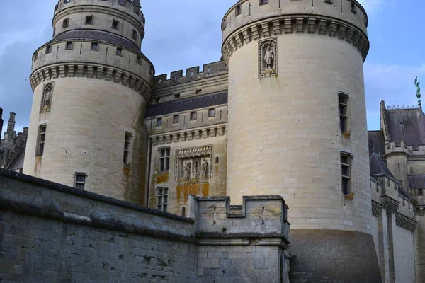 Krásný Záběr Hrad Pierrefonds Picardie Francie — Stock fotografie