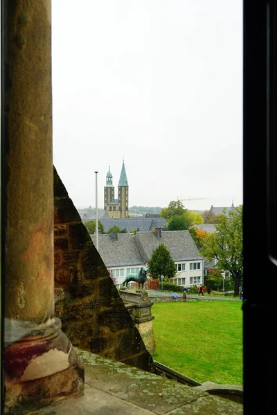 Der Blick Auf Die Kirchtürme Goslar — Stockfoto