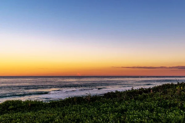 Bela Paisagem Marinha Céu Colorido Pôr Sol — Fotografia de Stock