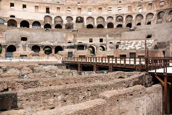 Uma Foto Tirar Fôlego Interior Coliseu Capturado Roma Itália — Fotografia de Stock